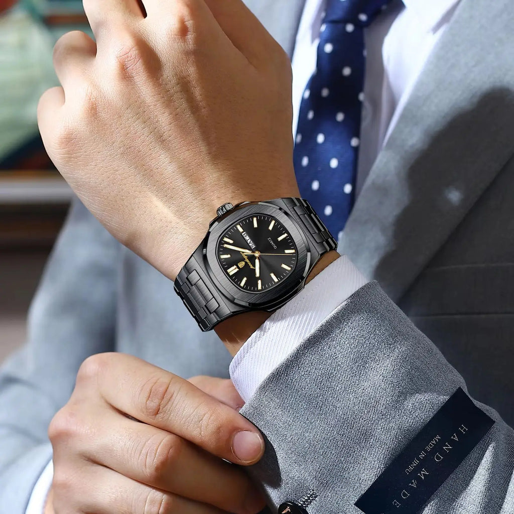 Iced Out Square Men's Watch