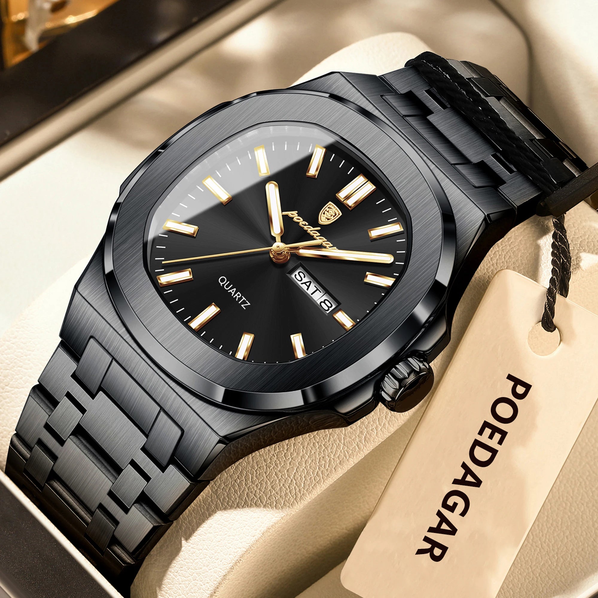 Iced Out Square Men's Watch