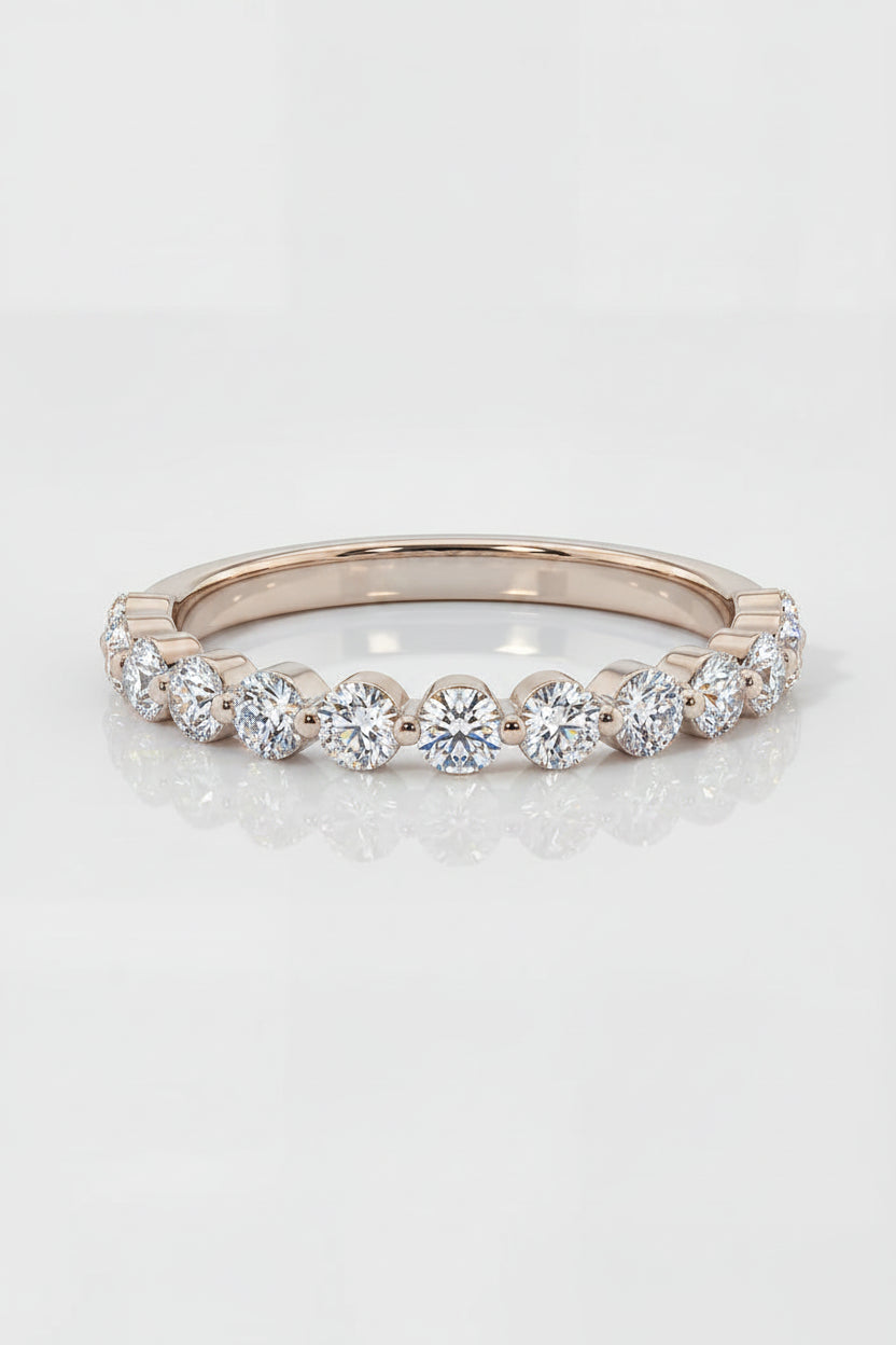 Moissé 2mm Round Moissanite Ring — 925 Sterling Silver