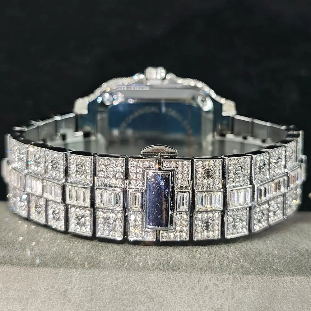 Moissé Iced Out Square Watch
