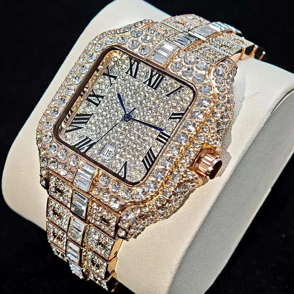 Moissé Iced Out Square Watch