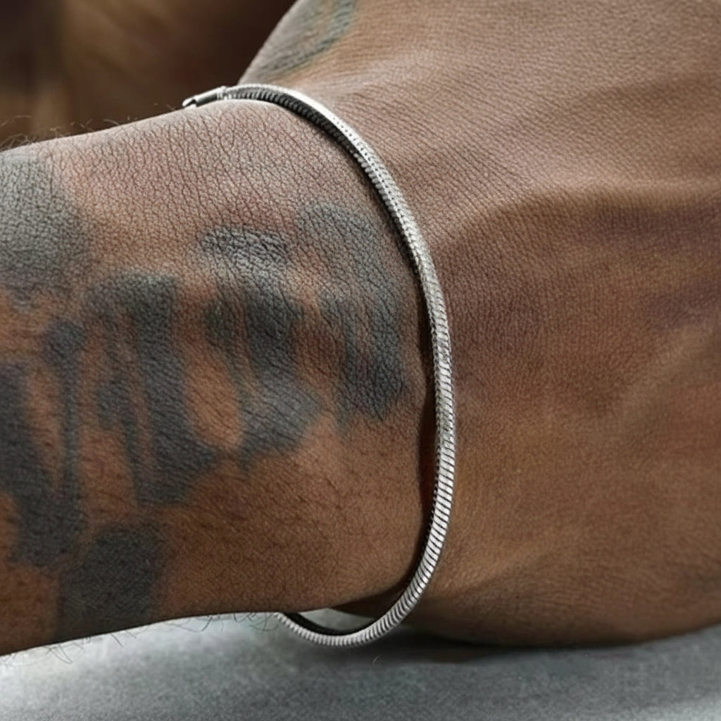 Snake Chain Bracelet | 925 Sterling Silver | Hip Hop